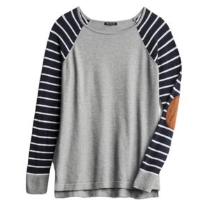 Pink Clover // Elbow Patch Pullover Sweater